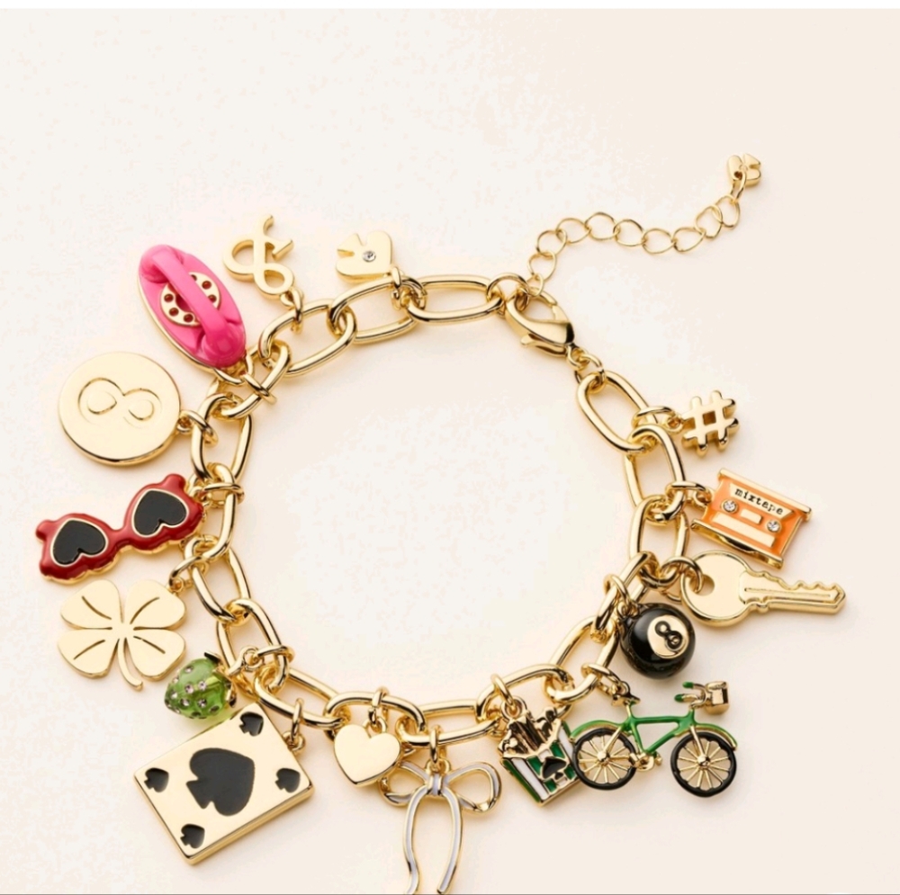 Mixed Novelty Chunky Charm Bracelet - kate spade new york x Target Gold